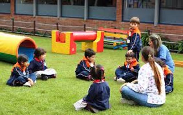 Primer di en el jardin