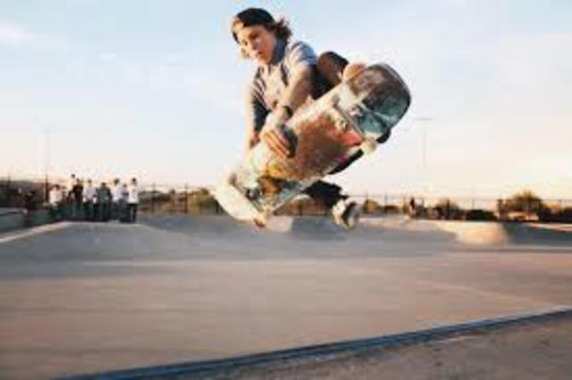 I started Skateboarding