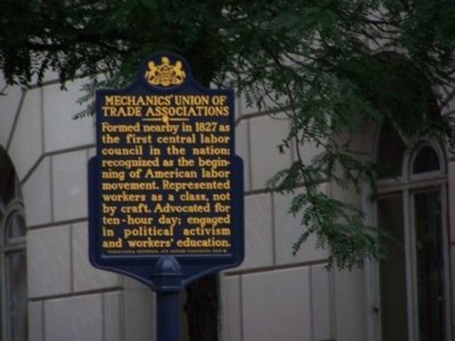 Founding of the Mechanics’ Union of Trade Associations in Philadelphia