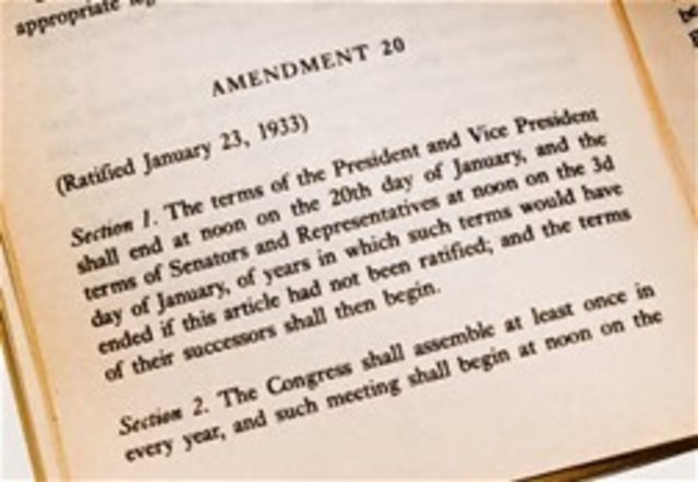 20TH AMENDMENT