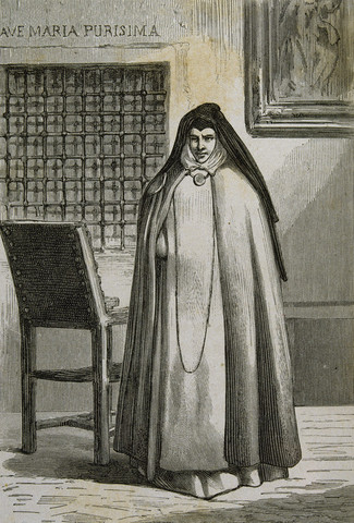 "Sor Patrocinio (1811-1891). (Rafaela" Maria de los Dolores). Spanish nun known as The Nun of the Wounds."