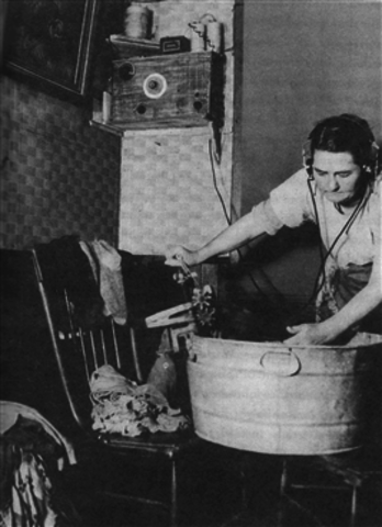 # New technologies such as radio were created