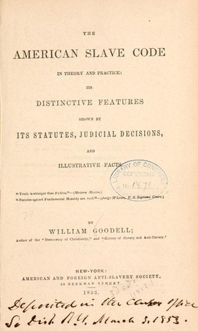 Slave Code http://www.ushistory.org/us