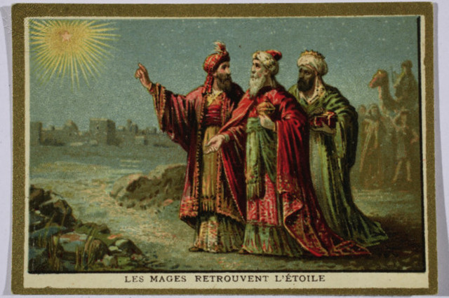 "Three wise men and the star." c.1900