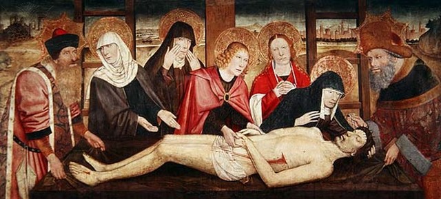 "The Entombment of Christ (oil on panel)."