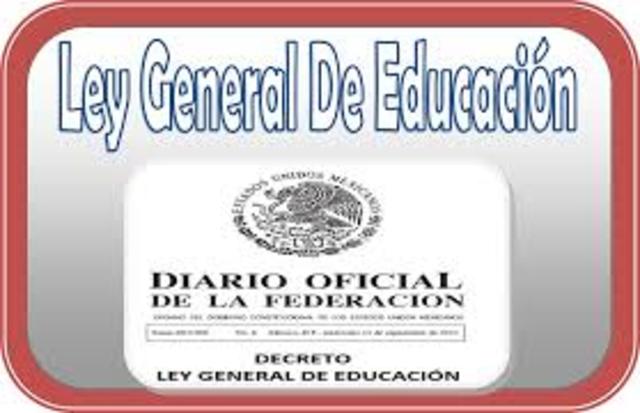 Creación de la Ley General de Educación
