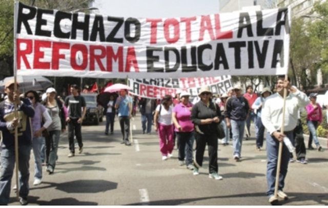 Protestas ante la Reforma Educativa