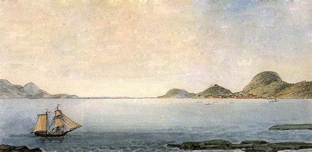 Chega dos portugueses em Paranaguá