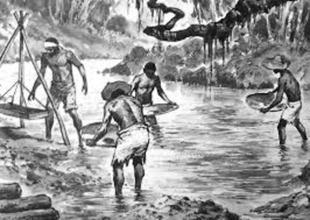 Início das explorações auríferas