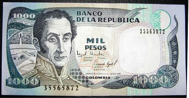 billete  de mil pesos