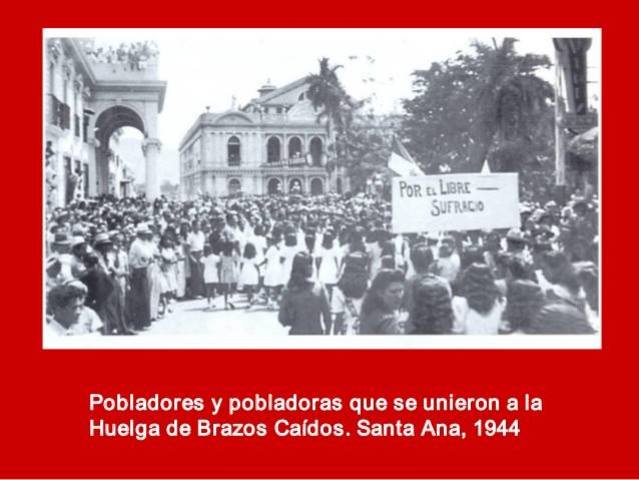 HUELGA GENERAL  “DE BRAZOS CAÍDOS” DE 1944