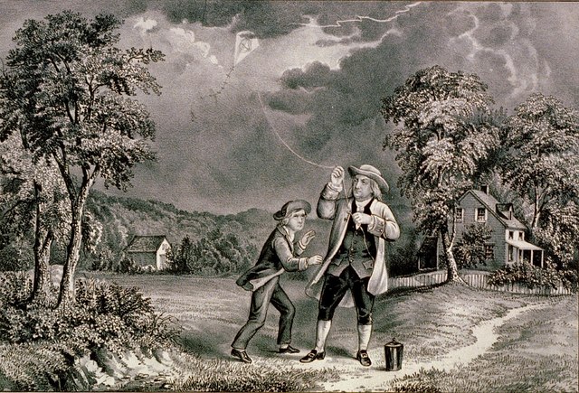 Ben Franklin's kite experiment