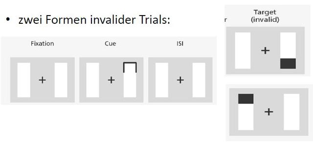 Objektbasiertes Cuing Paradigma, Egly, Driver + Rafal