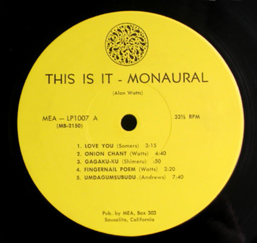 "This is it" LP de Alan Watts