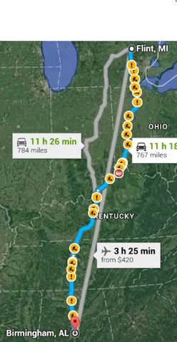 The Watsons drive to Birmingham