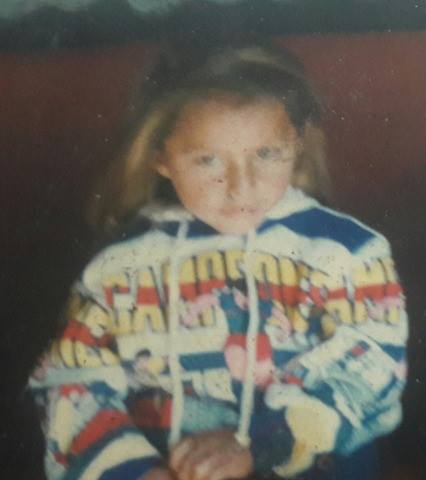 Aquí ya tenia 2 años