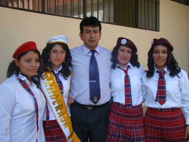 En el juramento de la bandera