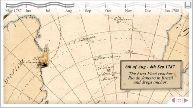 First fleet arrives in Rio