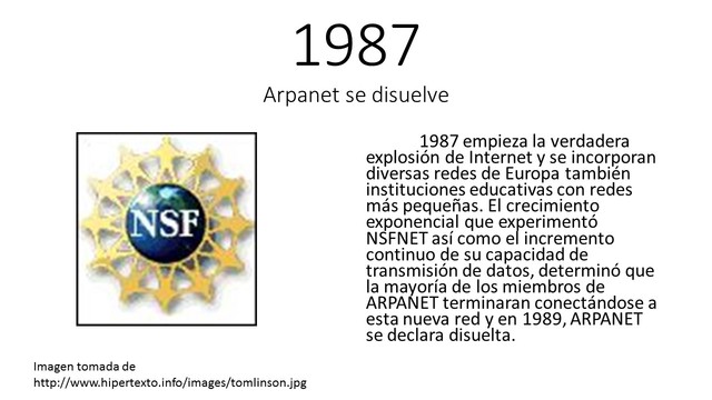 Arpanet se disuelve