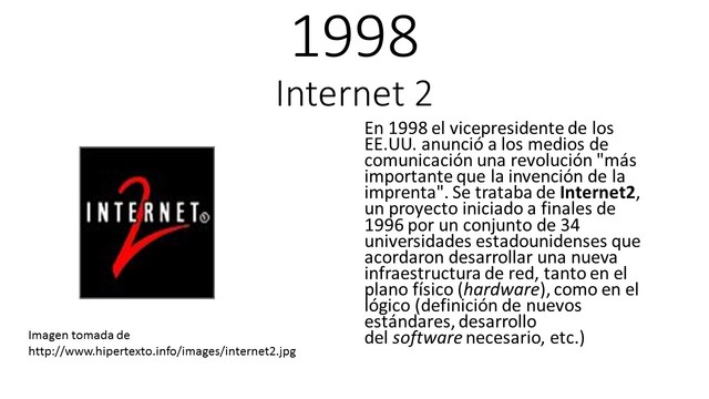 Surgimiento del internet 2