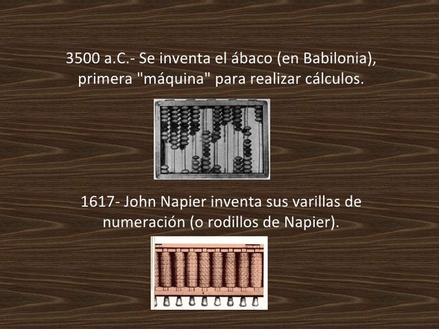 Primeros dispositivos para contar