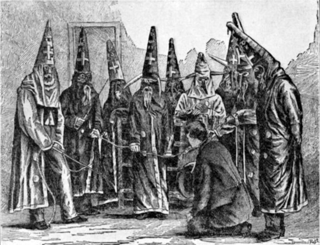 The First Ku Klux Klan was founded (Lasted until the 1870's)