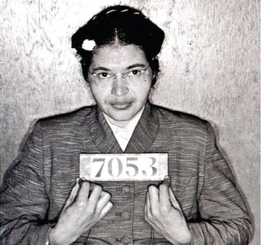 Rosa Parks under arrest