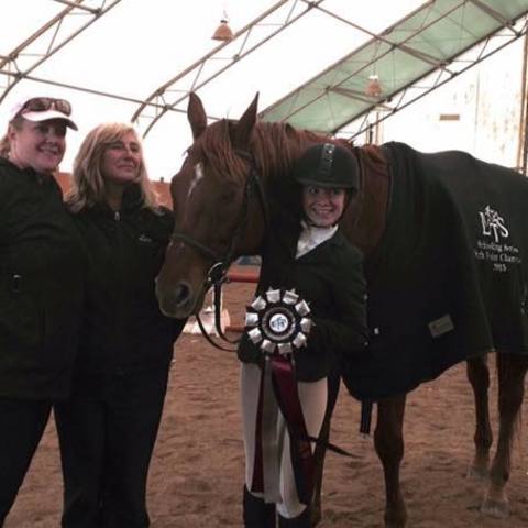 Won first major horse show