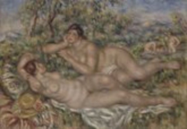 "Les Baigneuses" by Pierre-Auguste Renoir