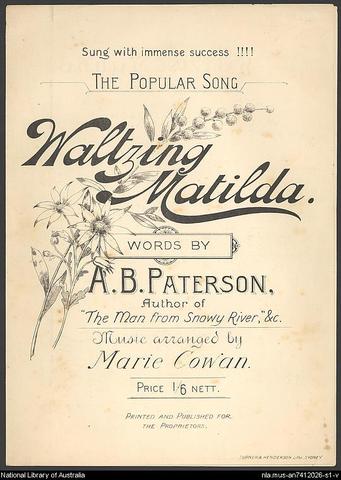Waltzing Matilda performed publicly for the first time