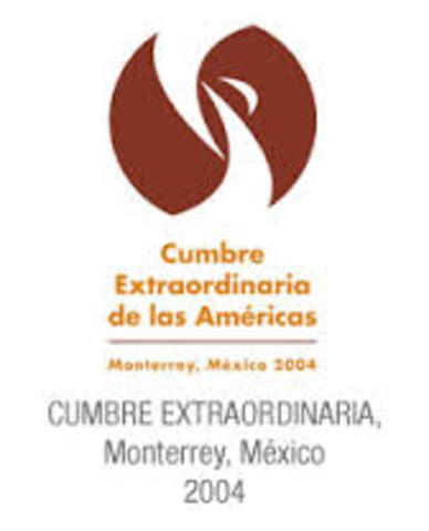 Monterrey, México. Cumbre extraordinaria de las Américas.