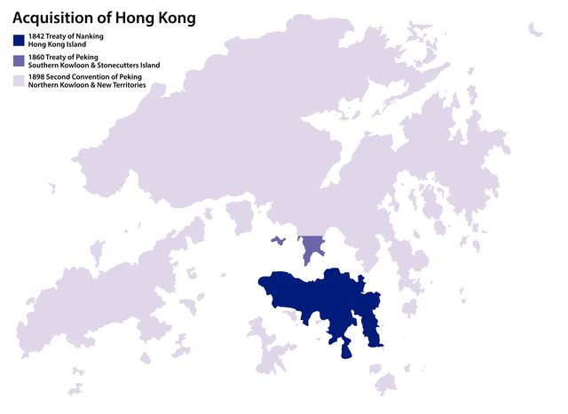 Great Britain acquires Hong Kong