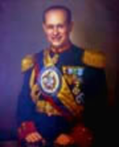 Presidente de la República de Colombia: Gustavo Rojas Pinillas