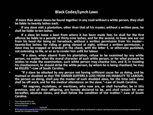Black Codes