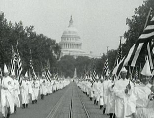 The Second KKK was Founded (Lasted until approximately 1944)