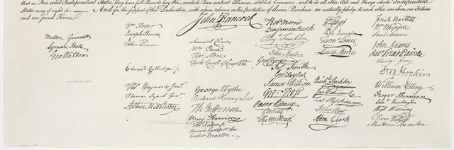 Signing of the Declaration of Independence