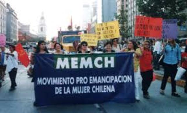 Creacion del MEMCH (movimiento de emamcipacion de la mujer en chile