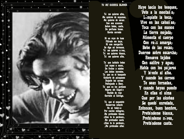 Tú me quieres blanca By:Alfonsina Storni