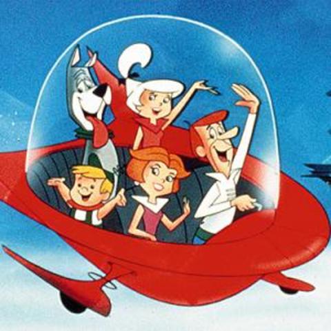 "The Jetsons," a TV animated Hanna-Barbera cartoon series about a Space Age family, premiered as the ABC television network's first color program
