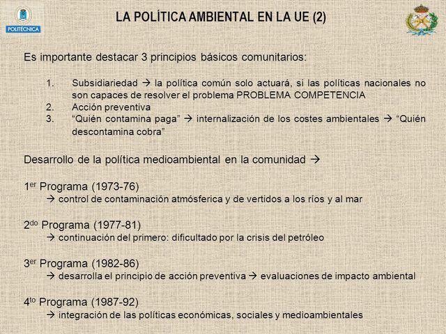 6a programa de acción en Medio Ambiente