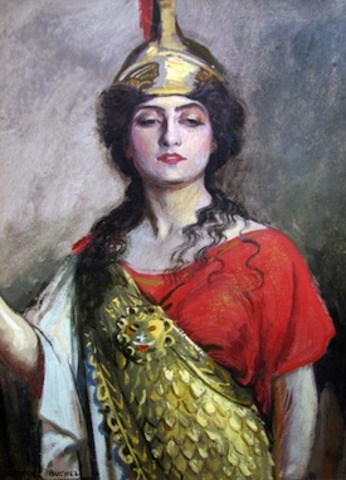 The Queen of the Amazons Appears