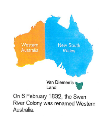 Swan River colony to Western Australia