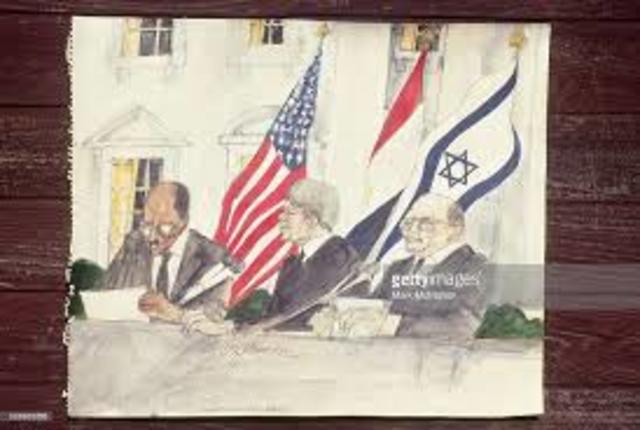 Egypt and Israel sign the Camp David Accords
