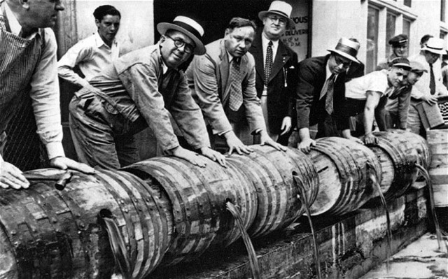 Prohibtion begins in the United States.