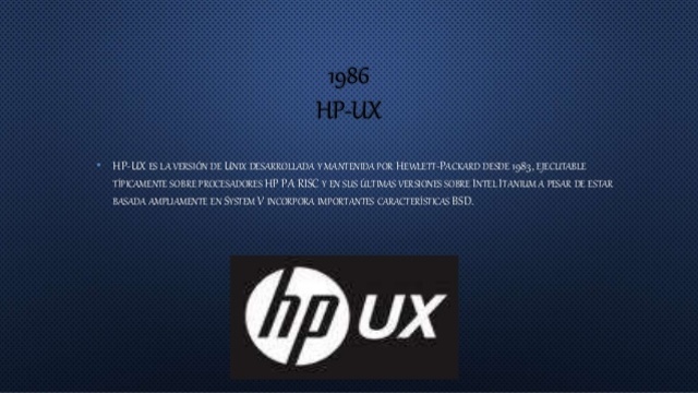 1986 HP-UX