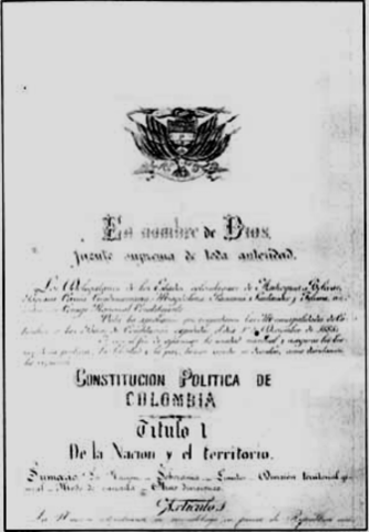 La Constitución de Colombia de 1886