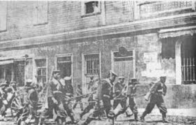 Matanza de obreros en la Escuela de Santa María de Iquique