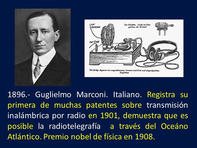 La primera transmisión de radio inalámbrica