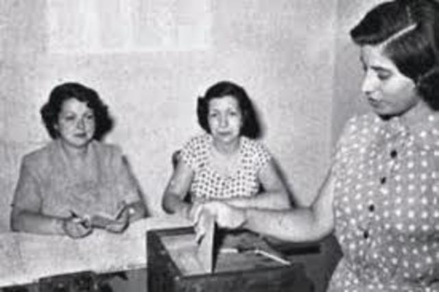Se promulga el voto Femenino