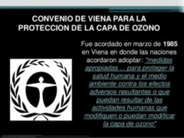 Convenio de Viena para la protección de la Capa de Ozono
